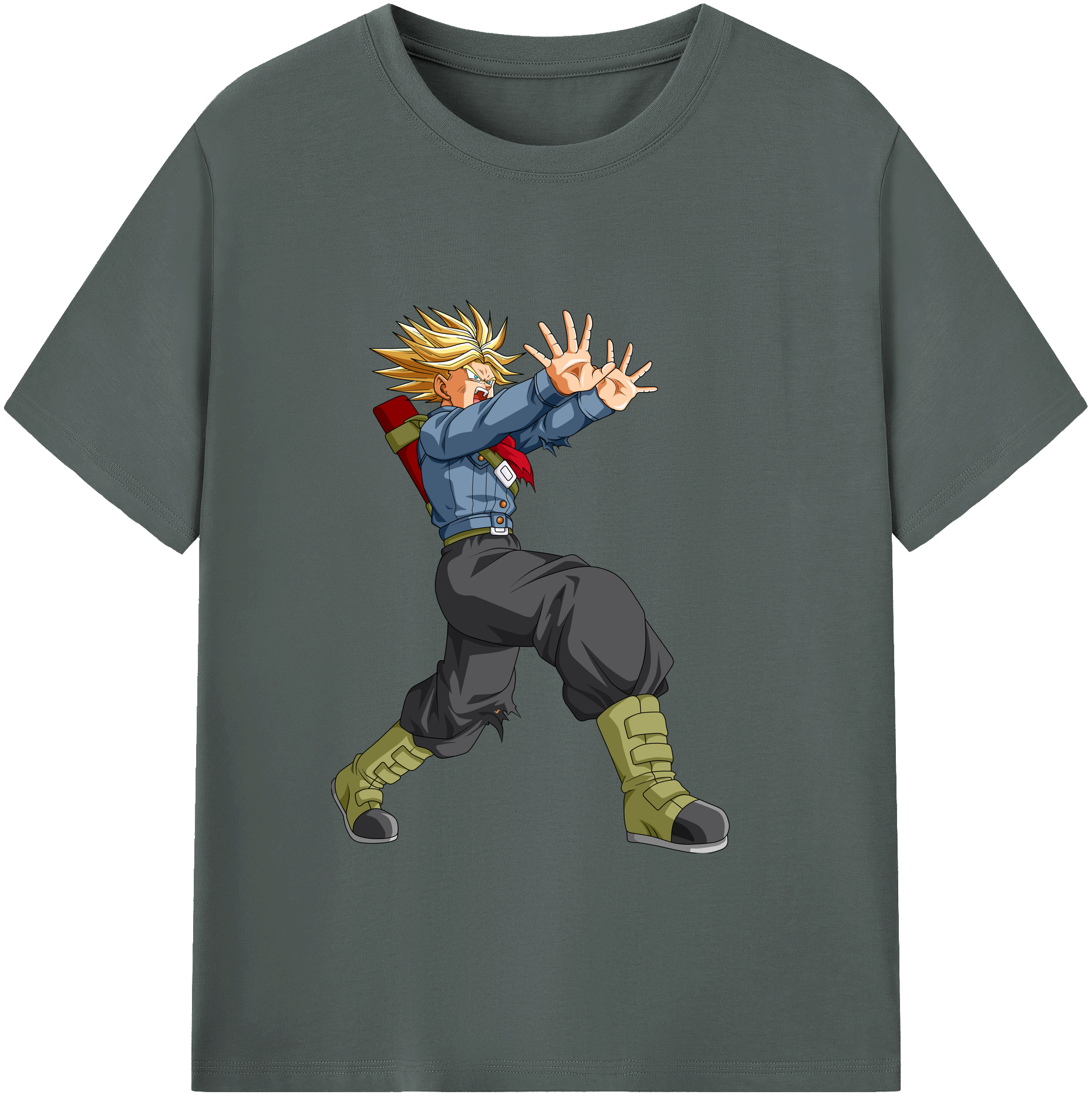 （画像用） ドラゴンボール トランクス（Torankusu）DRAGON BALL Trunks 綿100％ メンズ半袖Tシャツ｜肌触りやわらか＆通気性